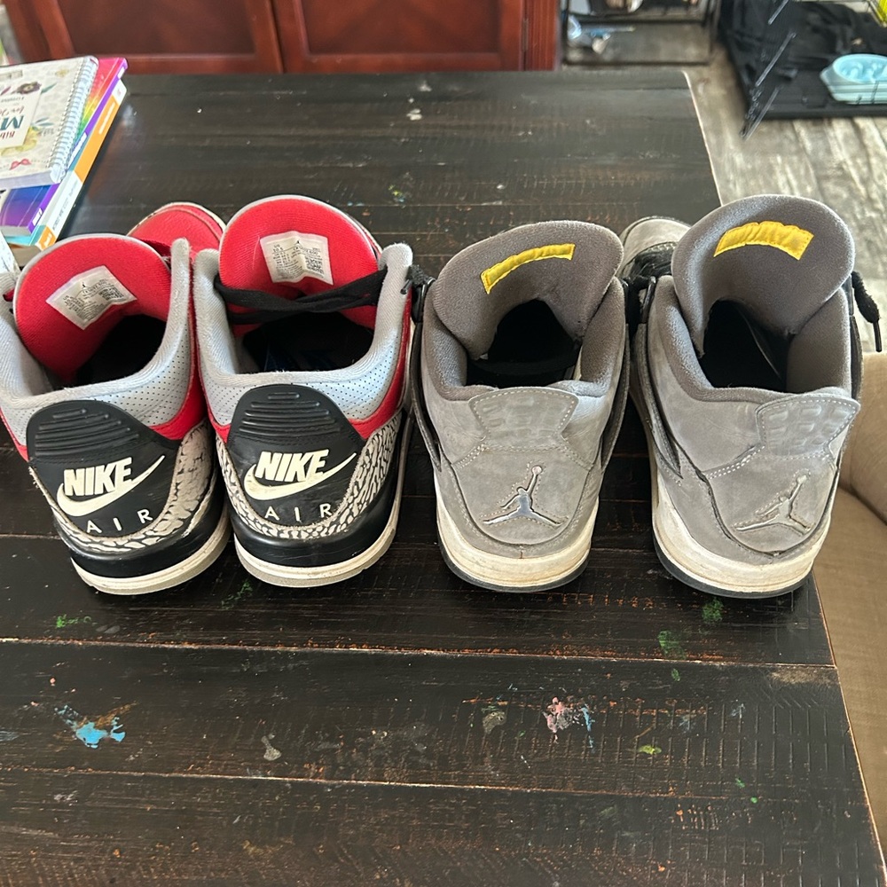 Nike Athletic Shoes Red and Gray with Supportive Midsole